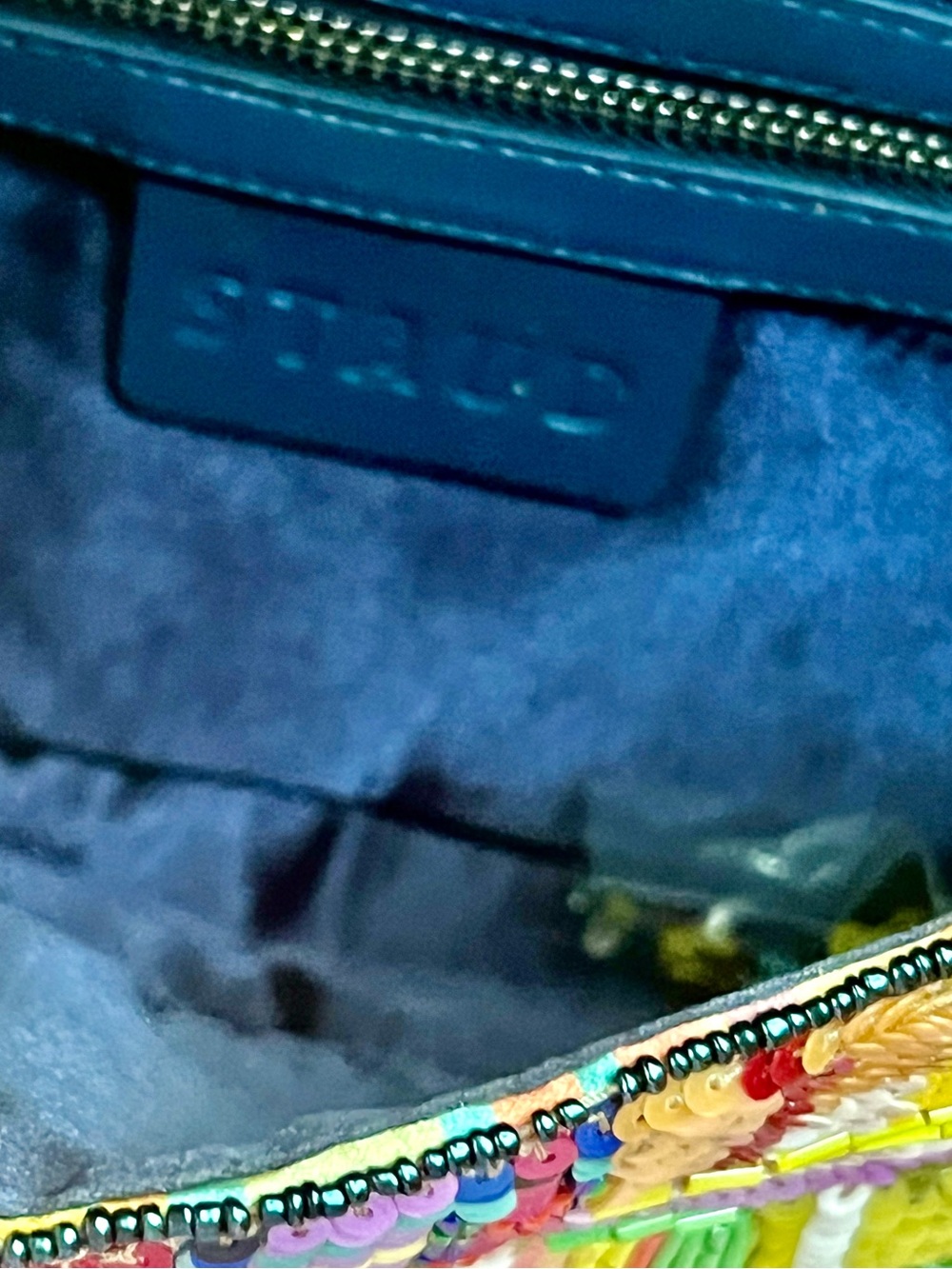πΊπHPππΊ NWOT Staud Beaded Tommy Shoulder Bag Patchwork Plaid πRare Vintage Design - Picture 13 of 16